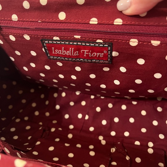 Vintage Isabella Fiore Floral Appliqué Woven Handbag – Unique Statement Bag - Picture 8 of 10